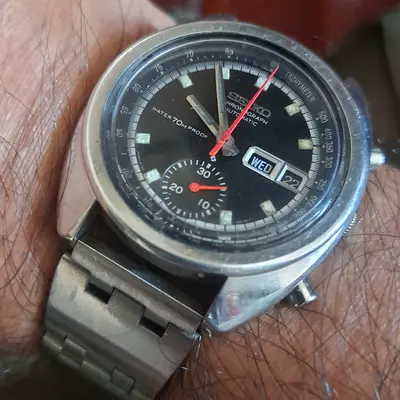 Seiko Bruce Lee Automatic Watch Automatic Chronograph Wristwatch - Day/Date, Tachymeter