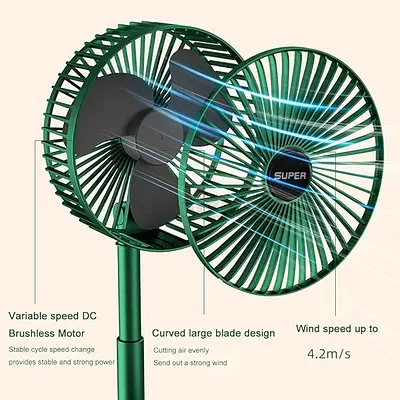 Rechargeable folding fan