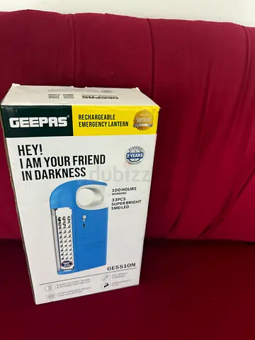 Geepas Rechargeable Emergency Lantern - Blue (Unused Box)