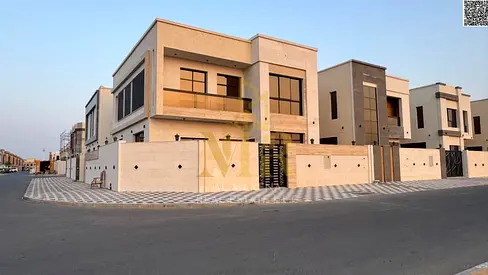 Corner villa in Al Yasmin, 3500 sq ft, price includes registration and ownership fees, on the main