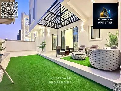 Modern corner villa with high-end finishes, freehold ownership, and ample parking space for 15 cars in front of the villa. Don't miss this opportunity