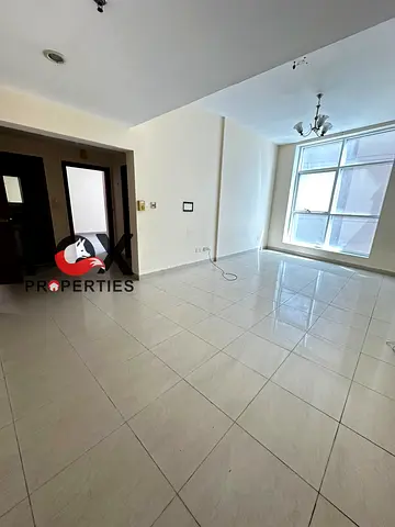 The cheapest room and hall for annual rent in the Al-Bustan area - Al-Bustan Tower. The apartment features a balcony with a panoramic view. Wall-mount
