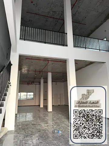 🔥 Multi-Purpose Warehouse for Annual Rent – Al Jurf Industrial 2 🔥 A great opportunity for businesses and investors. Spacious warehouse with mezzan