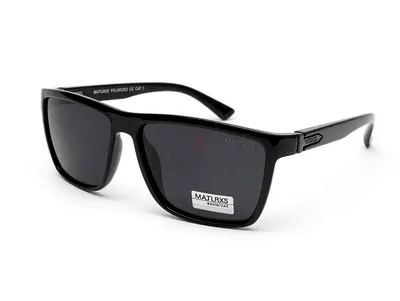 Black Polarized Matlrxs Sunglasses - Classic Wayfarer Style