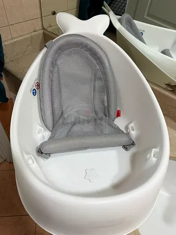 Skip Hop 3-Stage Baby Bath Tub - 3 Stages, Grey/White