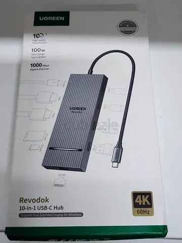 UGREEN RevoDock 10-in-1 USB-C Hub (4K, Ethernet, PD, SD/TF) - Like New