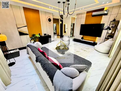 A unique opportunity: a smart villa powered by AI and solar energy, with a state-of-the-art swimming pool and a poolside seating area.