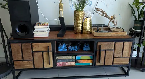Solid Wood TV Unit (Very Sturdy) For Sale
