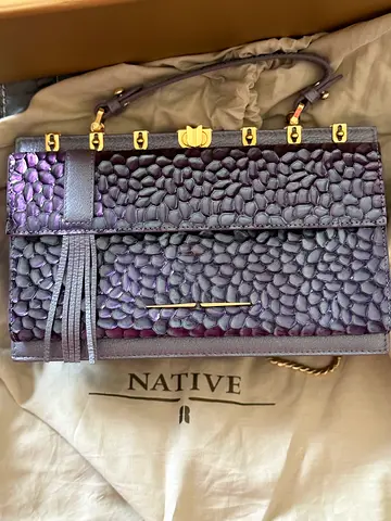 Native purple handbag