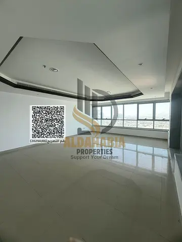 🏢 شقة غرفتين في كورنيش تاور | إطلالة جزئية + 60,000 سنوياً