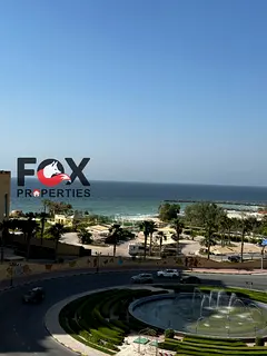3BR apartment for annual rent, living room, 2 sea-view balconies, free AC &amp; parking, maid room, 