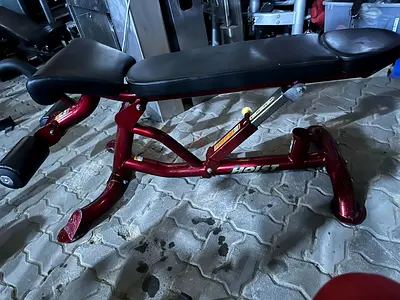 Adjustable Weight Bench with Leg Curl Attachment (Hoist) - Solid Condition