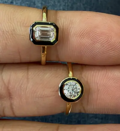 18k Gold LAB Diamond with IGI certificate