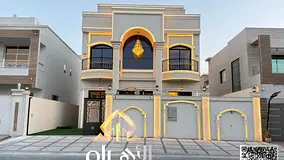 Ready with electricity and water | Own a luxury villa in Al Yasmin, Ajman | 6 master bedrooms (G+2)