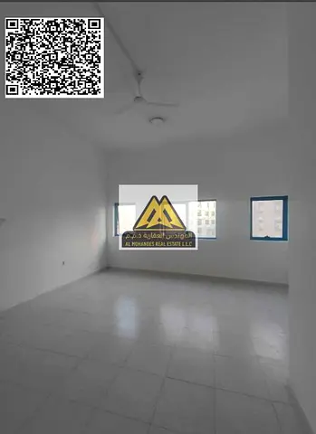 A great opportunity for annual rent in Falcon Towers – Ajman. A spacious studio with a separate kitchen and built-in wardrobes, ready for immediate mo