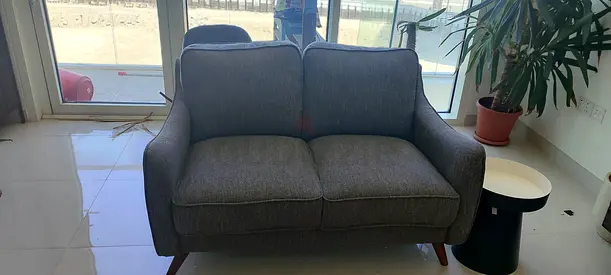 Comfy 3 and 2-Seater Grey Fabric Sofa - excellent Condition