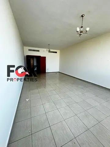 The largest 3-bedroom apartment with a living room in Al Bustan > 4 bathrooms > 2 balconies with panoramic views > Air conditioning covered by the lan
