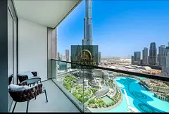 Full Burj Khalifa &amp; fountian View | Vacant | fully furnished