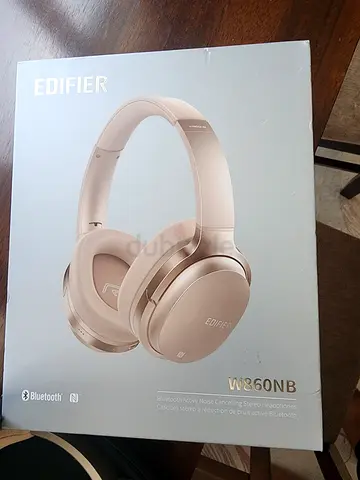 Edifier W860NB Wireless Bluetooth Noise-Cancelling Headphones - Light Pink (Like New)