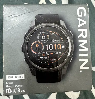 Garmin Fenix 8 Solar Sapphire 51mm - Multisport GPS Watch (Boxed)