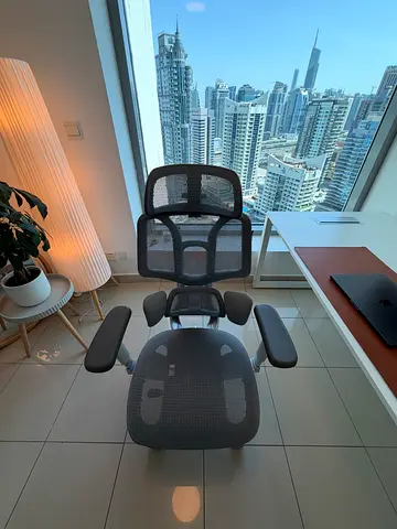 Desk + Hbada Ergonomic Chair – Home Office Setup – Like New