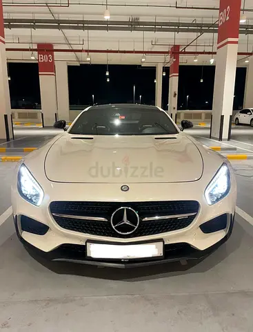 Mercedes GTS with Abu plate number