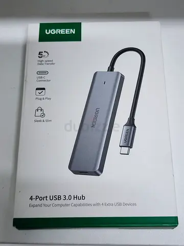 UGREEN 4-Port USB 3.0 Hub (USB-C) - Compact Aluminum