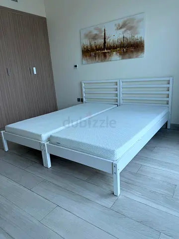 Two Single Bed With Mattress