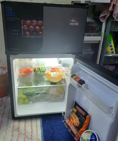 Mini double door fridge