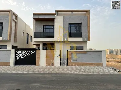 Luxury villa ready to move into in Al Yasmin, Ajman | 5 master bedrooms, electricity, water, and ai