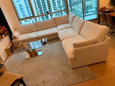 Home Center Sofa Beige Excellent Condition