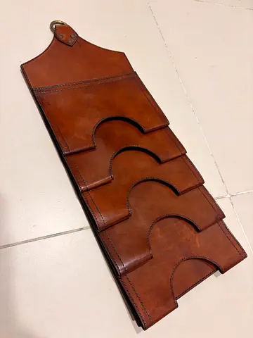 Leather wine holder. New.