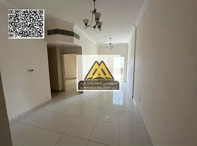 A great opportunity for annual rent in Al Nuaimiya 1 – Ajman. A spacious 2-bedroom apartment with a living room, balcony, and 2 bathrooms, suitable fo
