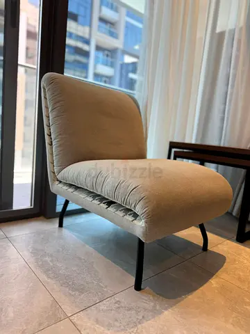 Modern Accent Lounge Chairs (Set of 2) – Soft Fabric Finish