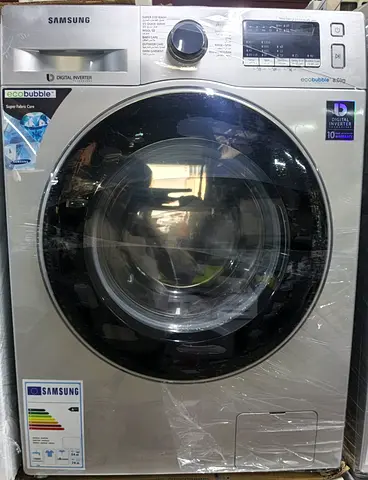 Samsung Front Load Washer - Ecobubble, Digital Inverter (Silver)