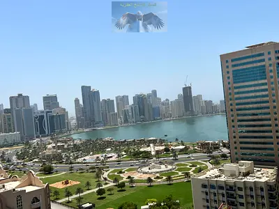 باركينج مجانا|اطلالةبحرية|مقابل ستي سنتر الشارقة|علي شارع الوحدة|قريب من مخرج دبي |حديقة المجاز
