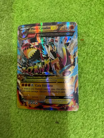 Primal Groudon EX Full Art Pokémon Card (Holographic) - Single Collectible