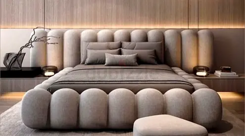 Gray colour king size Bed