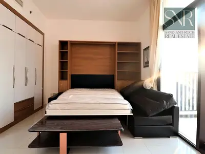 Fully Furnished Studio with Balcony & Parking | Starz Tower 2