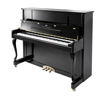 Steiner UP-121E Upright Piano - Black