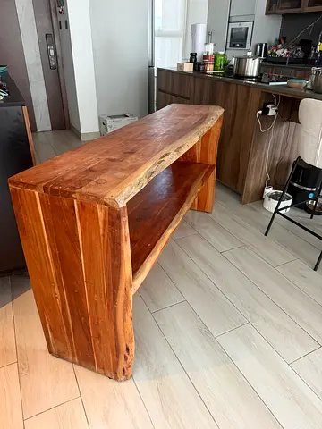 Solid Wood Console Table / TV Stand - Rustic mango wood