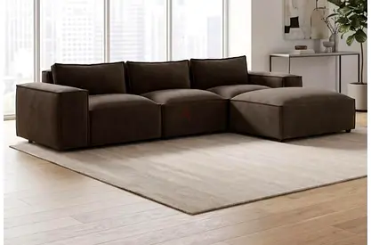 Beautiful Brown Color 4 Seater Sofa Available