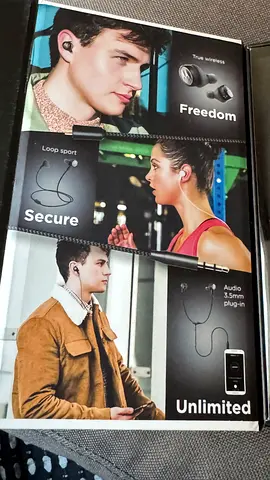 Motorola Tech 3 wireless and wired earphones (in box) - brand new condition