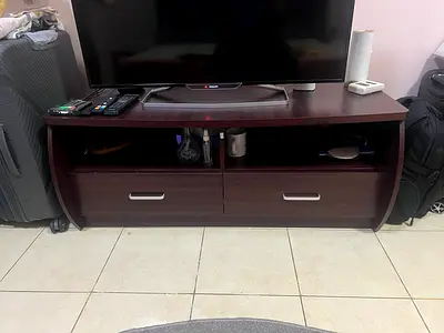 Dark Wood TV Unit / Entertainment Center with Storage
