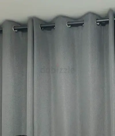 Four HomeCentre Grey Curtains For Sale