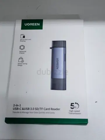 UGREEN 2-in-1 USB-C  USB 3.0 SD/TF Card Reader (Brand New Box)