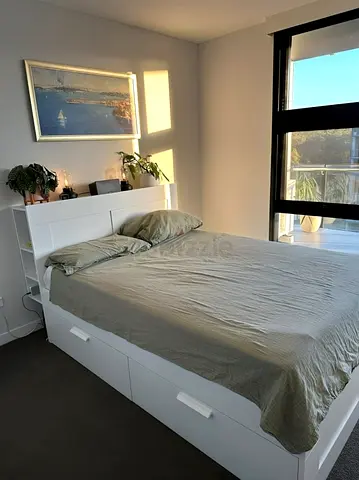 IKEA Bed and mattress/ queen size