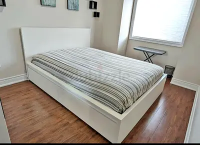 Ikea Queen size bed with mattress available in perfect condition
