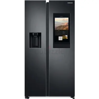 Samsung Side-by-Side Smart Refrigerator with Family Hub – Black 591L