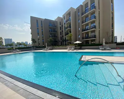 Luxury fully furnished studio apartment in Maryam Island, Sharjah, available for annual rent - open view - 1 bathroom - central air conditioning - all